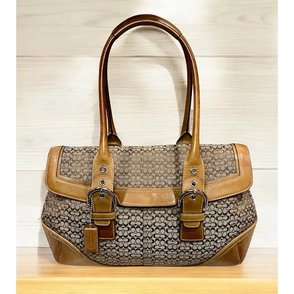 Vintage Coach 7080 Soho Mini Signature Satchel & 6319 Small Wristlet